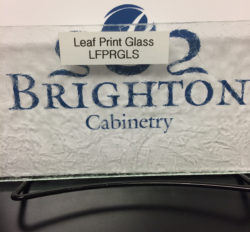 Leaf Print Glass
